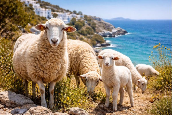 sheep in greece